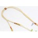 Necklace strand string single line peridot pearl stone briolette cut bead C 117